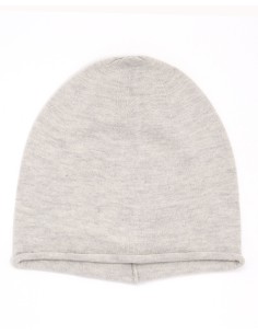 BERRETTO CASHMIRETTO IN SETA E CASHMERE - GRIGIO