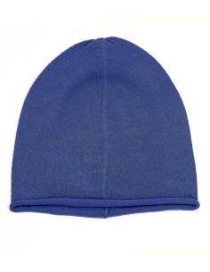 BERRETTO CASHMIRETTO IN SETA E CASHMERE - MARINO