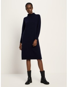 ABITO TRICOT IN LANA E CASHMERE - NAVY 2