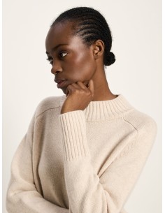 ABITO TRICOT IN LANA E CASHMERE - SABBIA 2