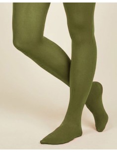 COLLANT COPRENTI E SOTTILI IN COTONE BIOLOGICO GOTS - OLIVA