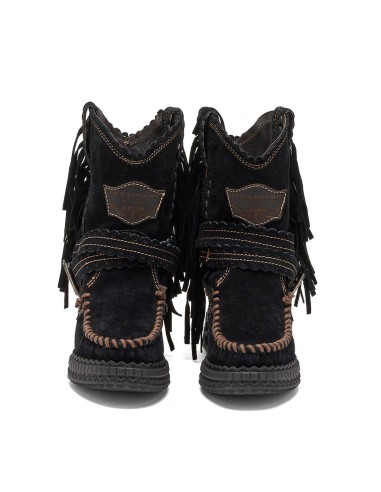 STIVALE INDIANINO CON FRANGE IN PELLE...