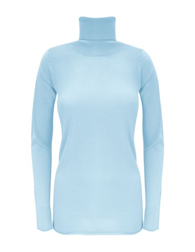 CASHMIRETTA COLLO ALTO IN SETA E CASHMERE "ELENA"