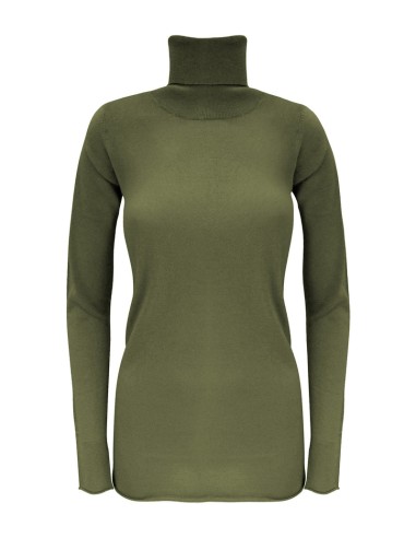 CASHMIRETTA COLLO ALTO IN SETA E CASHMERE "ELENA"