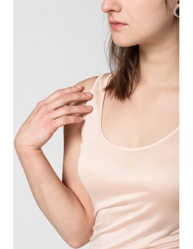 CANOTTA IN PURA SETA SPALLA LARGA