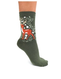 CALZINI IN BAMBU' "ANIMALI DEL BOSCO" - BEIGE 2