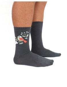 CALZINI IN BAMBU' "ANIMALI DEL BOSCO" - ANTRACITE 2