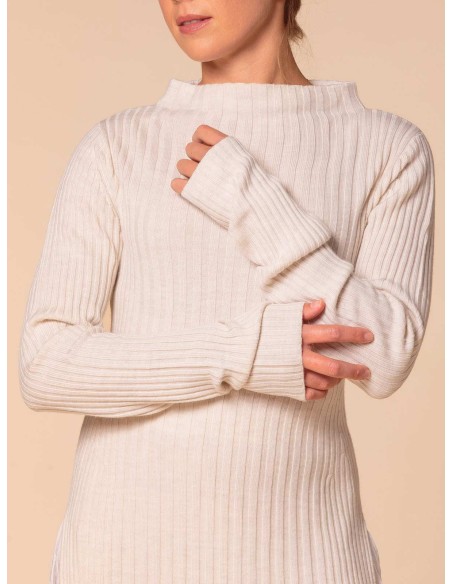 MAXI PULL KIMONO IN 100% LANA MERINO "GLORIA"