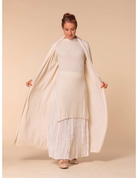 MAXI PULL KIMONO IN 100% LANA MERINO "GLORIA"