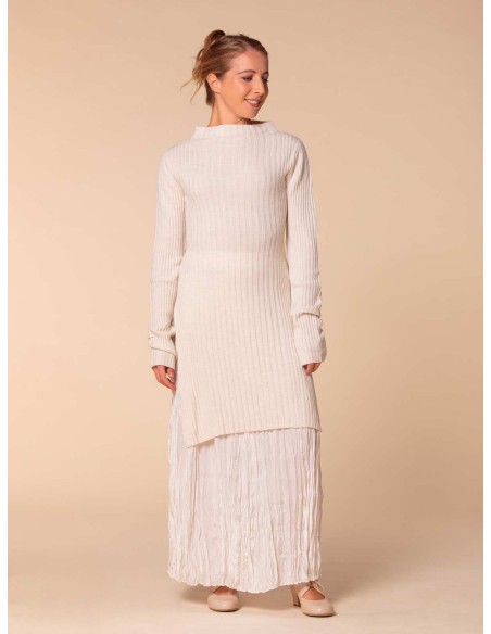 MAXI PULL KIMONO IN 100% LANA MERINO "GLORIA"