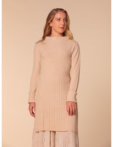 MAXI PULL KIMONO IN 100% LANA MERINO "GLORIA"