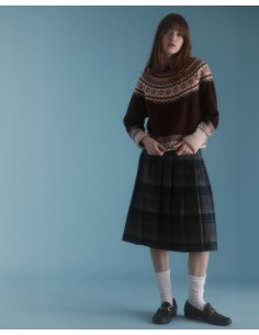 MAGLIONE SCOZZESE IN LANA VERGINE "FAIR ISLE" - VINACCIA 2