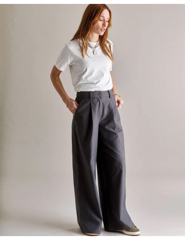 PANTALONI AMPI IN COTONE E LYOCELL "SOFIA"