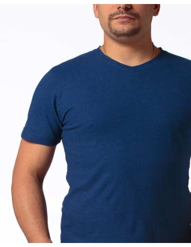 T-SHIRT UOMO SCOLLO V IN CANAPA