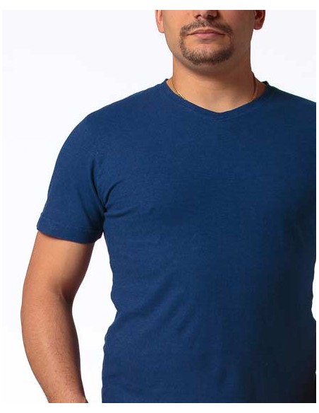T-SHIRT UOMO SCOLLO V IN CANAPA