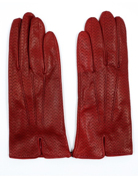 GUANTO IN PELLE E CASHMERE DONNA "POINTELLE"