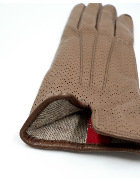 GUANTO IN PELLE E CASHMERE DONNA "POINTELLE"