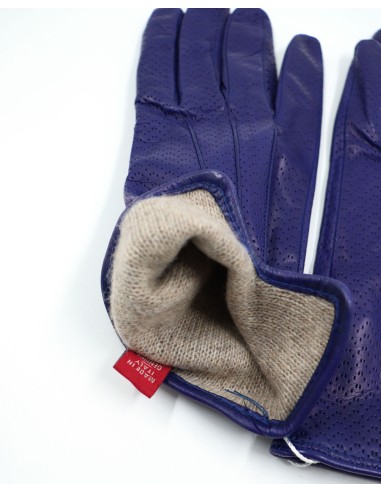 GUANTO IN PELLE E CASHMERE DONNA "POINTELLE"
