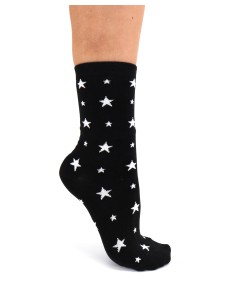 CALZINI IN BAMBU' "STELLINE" - NERO