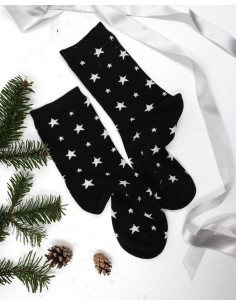 CALZINI IN BAMBU' "STELLINE" - NERO 2