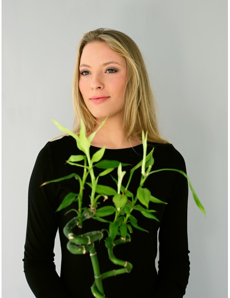 MAGLIA BASIC MANICA LUNGA IN BAMBU'