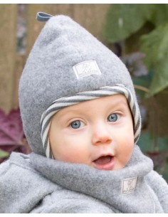 BERRETTO IN PILE DI LANA BABY "MINI" - VERDE 2