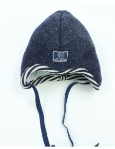 BERRETTO IN PILE DI LANA BABY "MINI" - NAVY 2