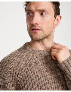 MAGLIONE DONEGAL IRLANDESE A COSTE - BEIGE 2