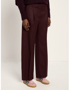 PANTALONI ELEGANTI IN 100% LANA MERINO BIOLOGICA - VINACCIA