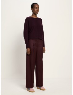 PANTALONI ELEGANTI IN 100% LANA MERINO BIOLOGICA - VINACCIA 2