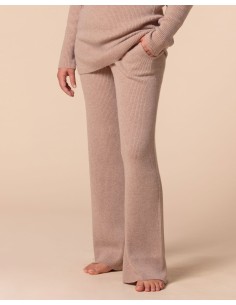 PANTALONI 100% CASHMERE A COSTINA "SILVIA"
 - CORDA