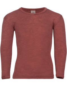 MAGLIA MANICA LUNGA BAMBINI IN LANA-SETA - RAME