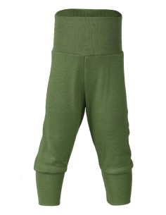 PANTALONI BABY IN LANA SETA - OLIVA