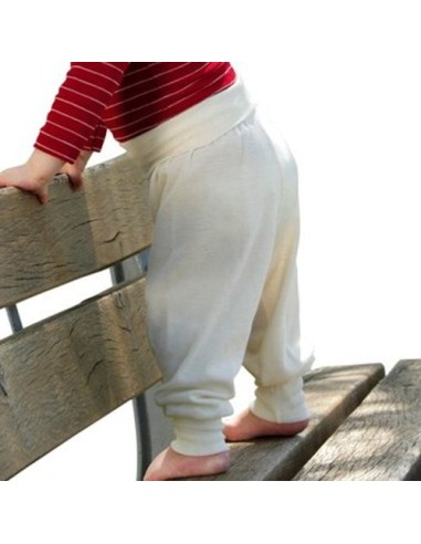 PANTALONI BABY IN LANA SETA