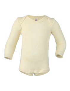 BODY MANICA LUNGA IN LANA-SETA - GRIGIO 2