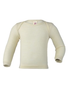 MAGLIA MANICA LUNGA BABY LANA-SETA - NATURALE