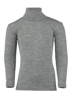 Maglia collo alto termica per bambini in lana e seta - Engel - Lizè Na