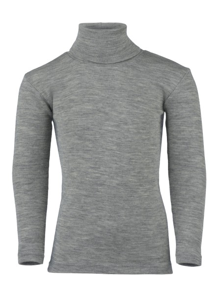 Maglia collo alto termica per bambini in lana e seta - Engel - Lizè Na