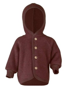 GIACCA/GIUBBOTTO BIMBI IN PILE DI LANA MERINO - MARRONE