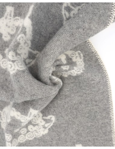 COPERTINA NEONATO IN 100% LANA MERINO 70x90 CM...