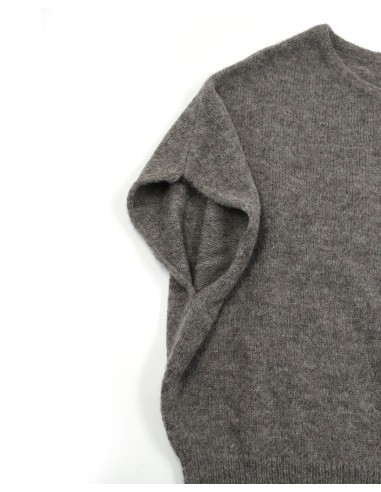 PULL SMANICATO IN 100% BABY ALPACA "AUBE"