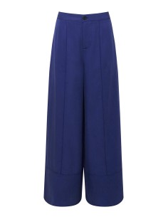 PANTALONI A PALAZZO IN 100% LYOCELL "MARIE" - BLU