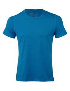 T-SHIRT TERMICA IN LANA-SETA PER LO SPORT UOMO - NERO