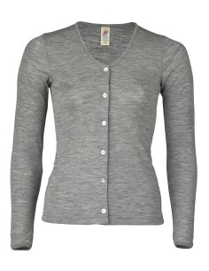 CARDIGAN DONNA IN LANA-SETA  - ROSSO 2