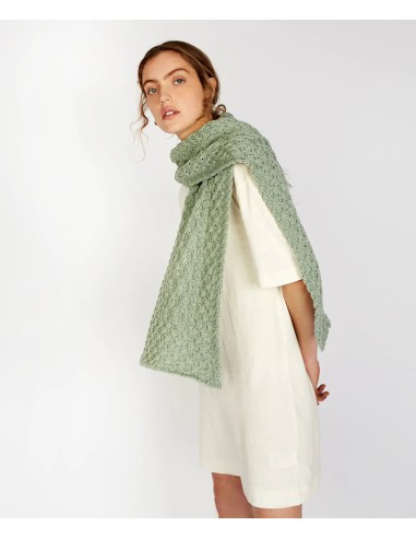 SCIARPA  IN LANA IRLANDESE "ARAN"