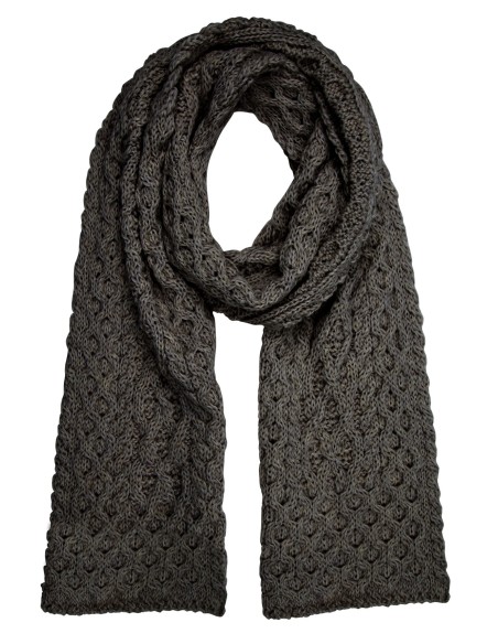 SCIARPA  IN LANA IRLANDESE "ARAN"