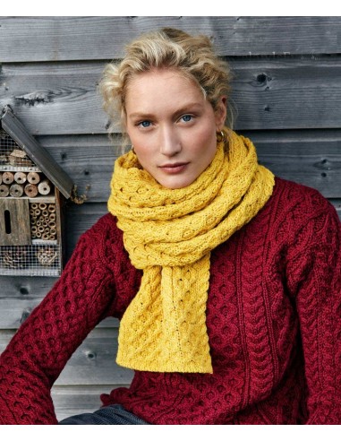 SCIARPA  IN LANA IRLANDESE "ARAN"