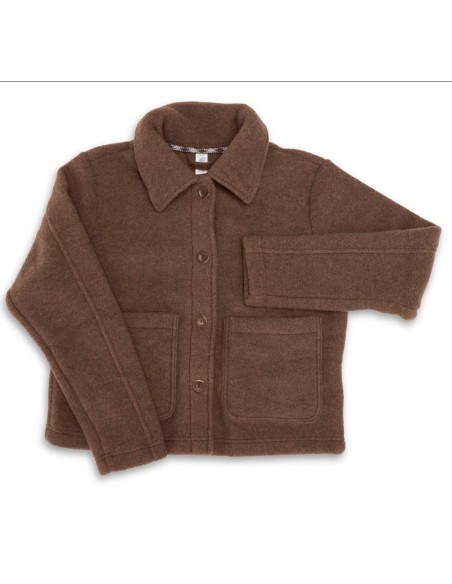 GIACCA DONNA IN PILE DI LANA MERINO CORTA