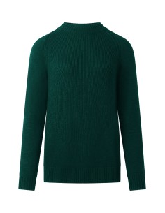 MAGLIONE DONNA IN 100%  LANA MERINO "KATE" - BOSCO
