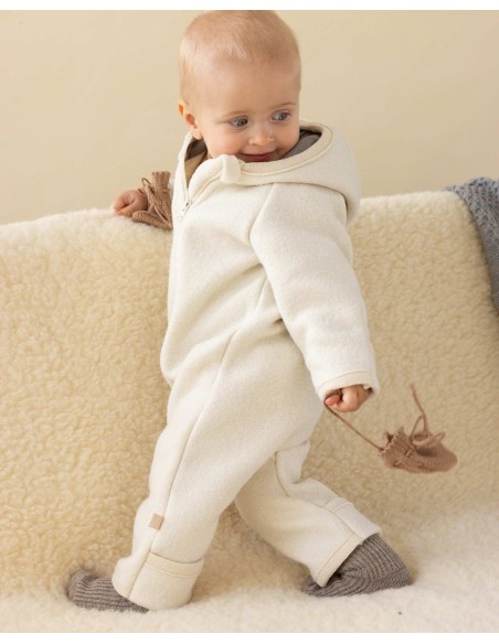 TUTONA BABY DA ESTERNO IN LANA COTTA BIOLOGICA CON ZIP